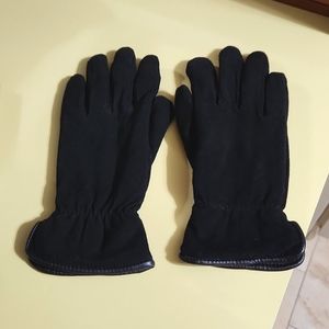 Grandoe Women's Black Microsuede Primaloft Gloves